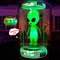 7 ft Tall -Alien Inflatable Halloween Decor Outdoor, with Animated LEDs,(Multicolor)
